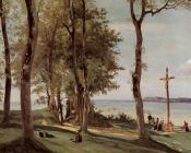 Honfleur - Calvary on the Cote de Grace - 让·巴蒂斯特·卡米耶·柯罗